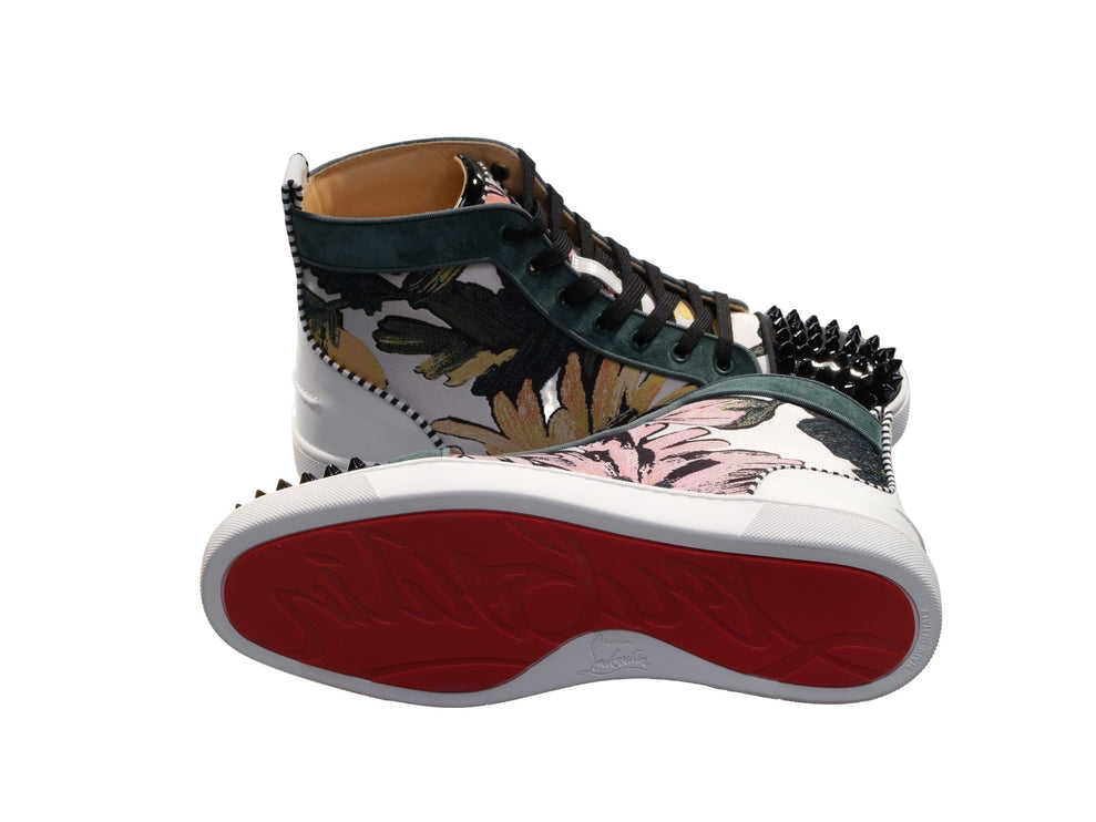 Louis Spikes Orlato Flat Impress Fabrics Papates High Top Sneakers