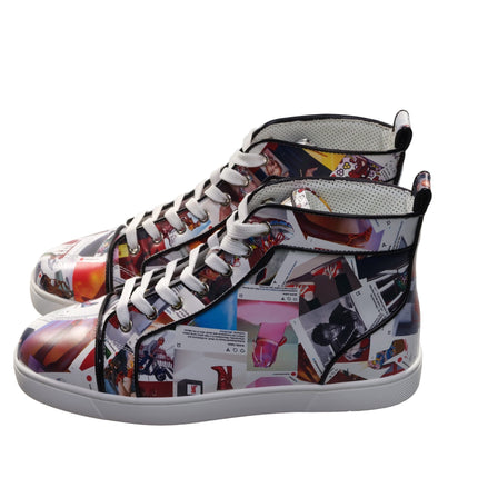 Louis Orlato Flat Leather Top con estampado de cuero alto