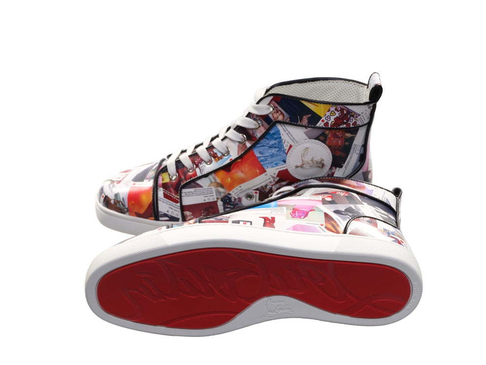 Louis Orlato Flat Leather Top con estampado de cuero alto