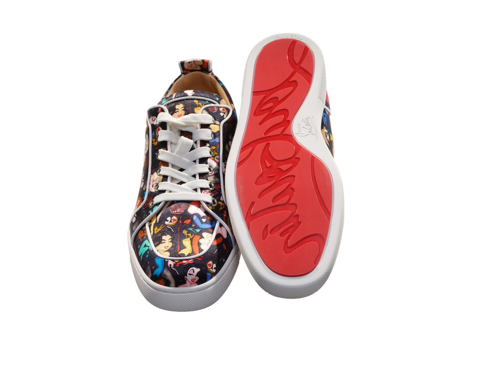 Rantulow Orlato Flat Crepe Satin Multicolor Limited Edition Dr Sneakers de impresión aburrida