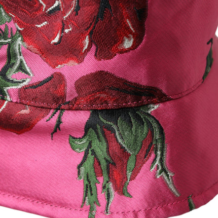 Chapeau de coton de casquette florale rose hommes