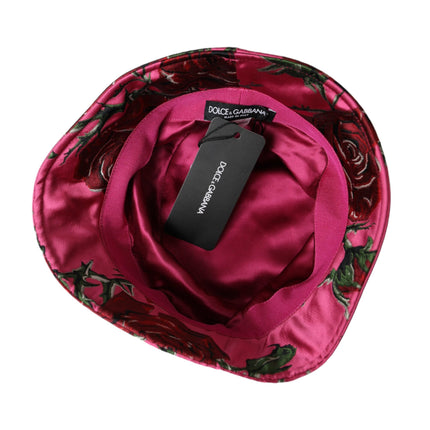 Chapeau de coton de casquette florale rose hommes