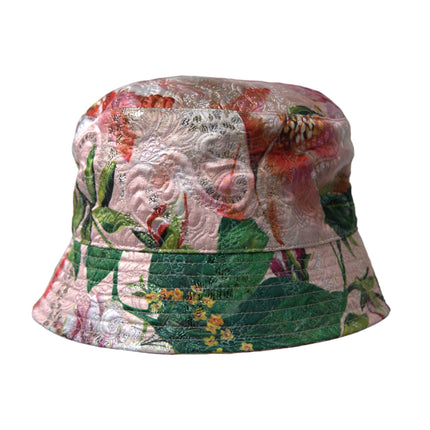 Multicolore Florel Jacquard Bucket Hat Men