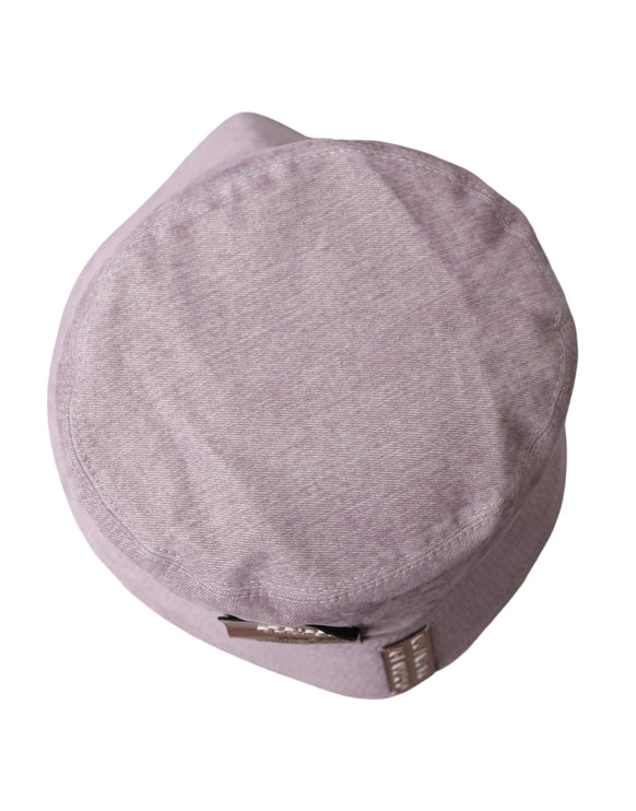 Cappello a secchio in tela di nylon marrone chiaro