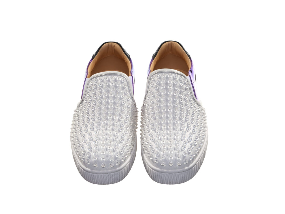 Sailor Boat Orlato Spikes Flat White Slip On Spre on Shoes