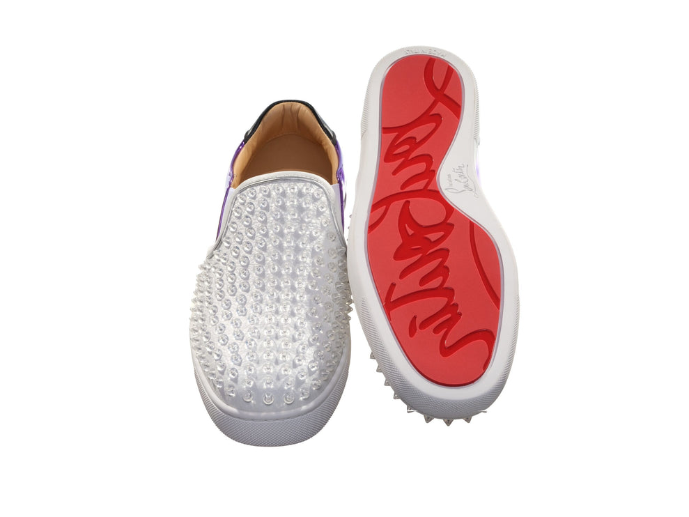 Sailor Boat Orlato Spikes Flat White Slip On Spre on Shoes