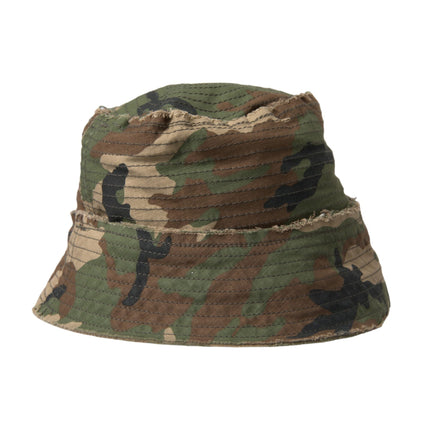 Camouflage vert coton seau chapeau hommes