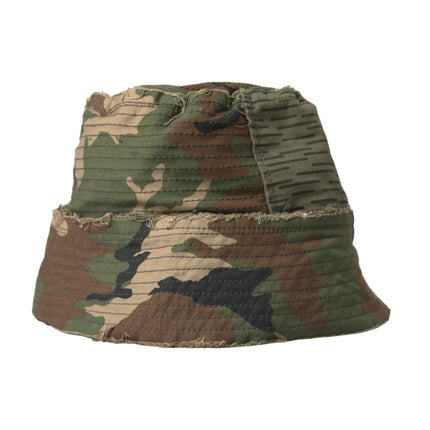 Camouflage vert coton seau chapeau hommes