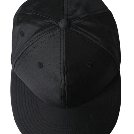 Logo di seta nera Logo Baseball Hat Men