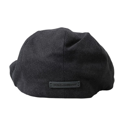 Coton Grey Cotton Newsboy Hat Men