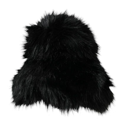 Black Faux Fur dames emmer hoed