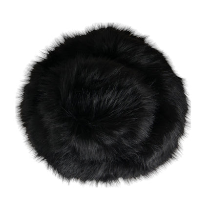 Black Faux Fur dames emmer hoed