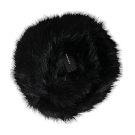 Black Faux Fur dames emmer hoed