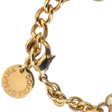 Gold Tone Brass Chain MY DOG Heart Bracelet