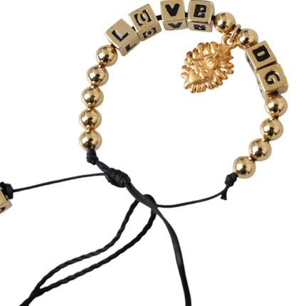 Gold Boaded Love DG Charm Fashion Bracelet