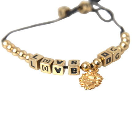 Gold Boaded Love DG Charm Fashion Bracelet