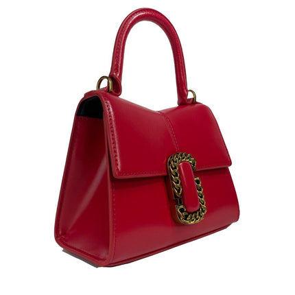 The St Marc Mini Top Handle Satchel Crossbody Bag Red