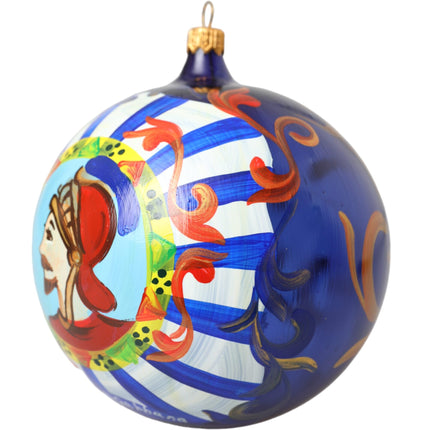 Multicolor Carretto Print Round Ornament Christmas Ball