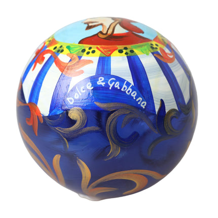 Multicolor Carretto Print Round Ornament Christmas Ball