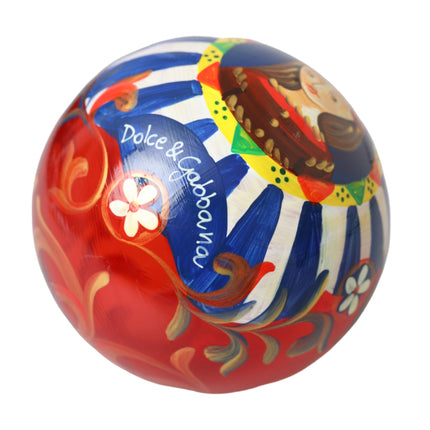 Multicolor Carretto Print Round Ornament Christmas Ball