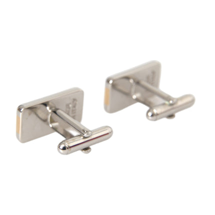 Silver Gold Plated Brass DG Logo Pin Cufflinks