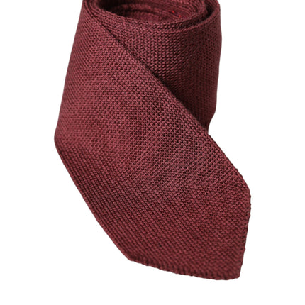 Bordeaux 100% Silk Patterned Classic Men Tie