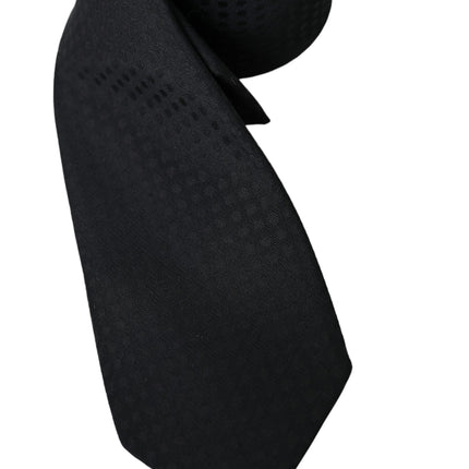 Black 100% Silk Adjustable Necktie Face Mask