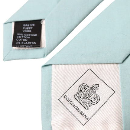 Mint Green Cotton Adjustable Tie Men