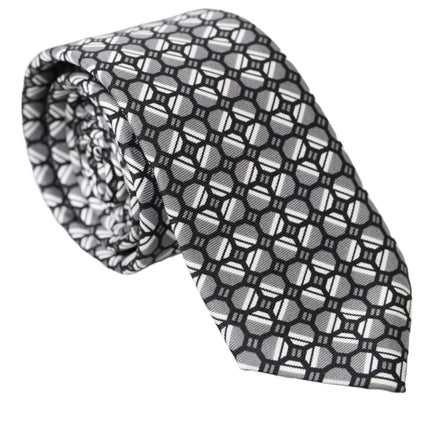 Multicolor Patterned 100% Silk Adjustable Tie