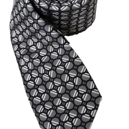 Multicolor Patterned 100% Silk Adjustable Tie