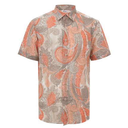 Camisa de algodón naranja