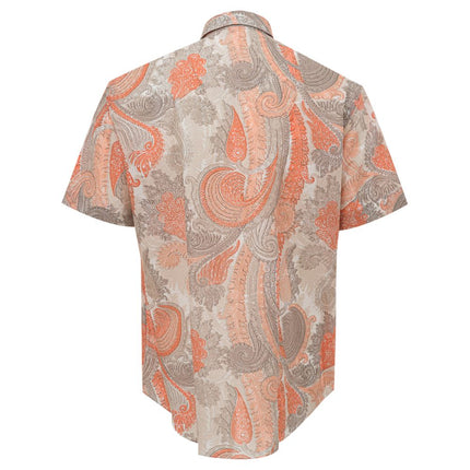 Camisa de algodón naranja