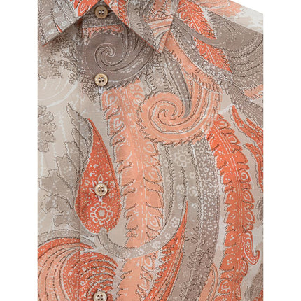 Camisa de algodón naranja