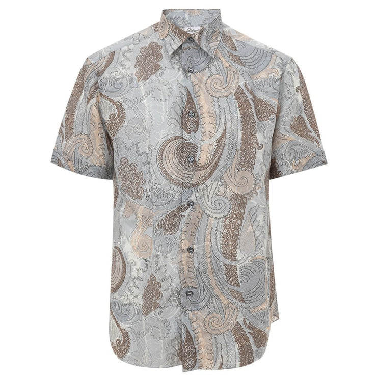 Camisa de algodón gris