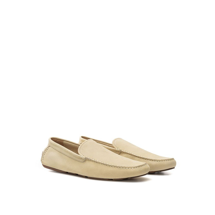 Mocassino in pelle beige