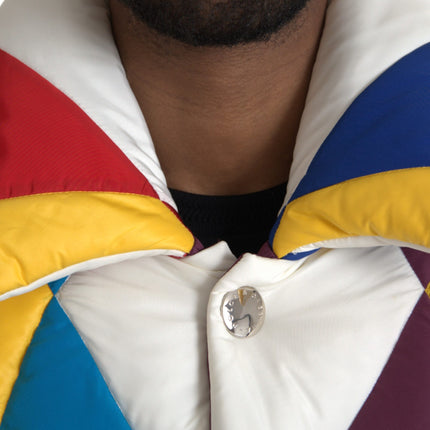 Multicolor Windbreaker Puffer Jacket Men