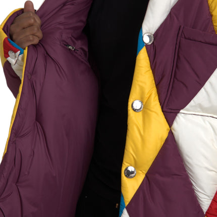 Multicolor Windbreaker Puffer Jacket Men