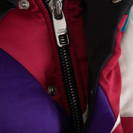 Multicolor Logo Windbreaker Puffer Jacket