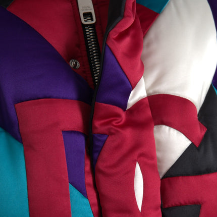 Multicolor Logo Windbreaker Puffer Jacket