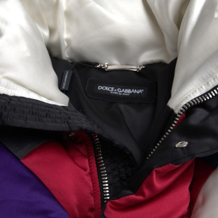 Multicolor Logo Windbreaker Puffer Jacket