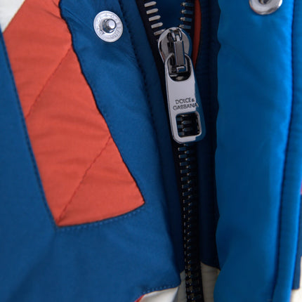 Multicolor Logo Windbreaker Puffer Jacket