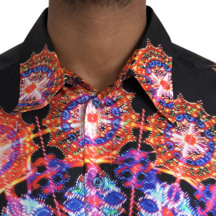 Multicolor Luminarie Silk Men Casual Shirt