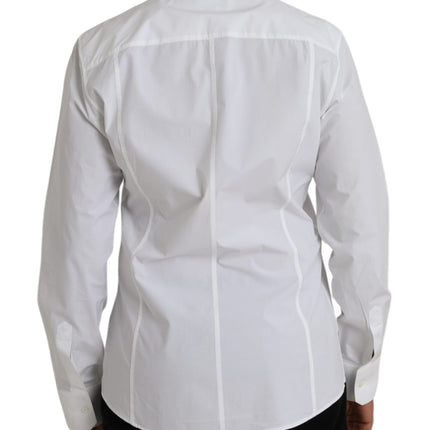 White Cotton Formal Dress Top SICILIA Shirt