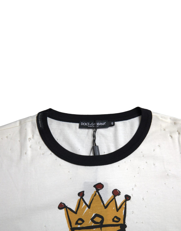 T-shirt di White King of Love Cotton Men