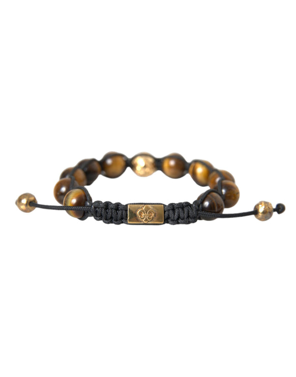 CZ Brown Tigers Eye 925 Bracelet en argent