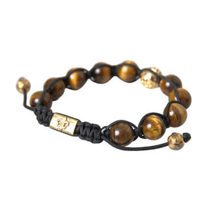 CZ Brown Tigers Eye 925 Bracelet en argent