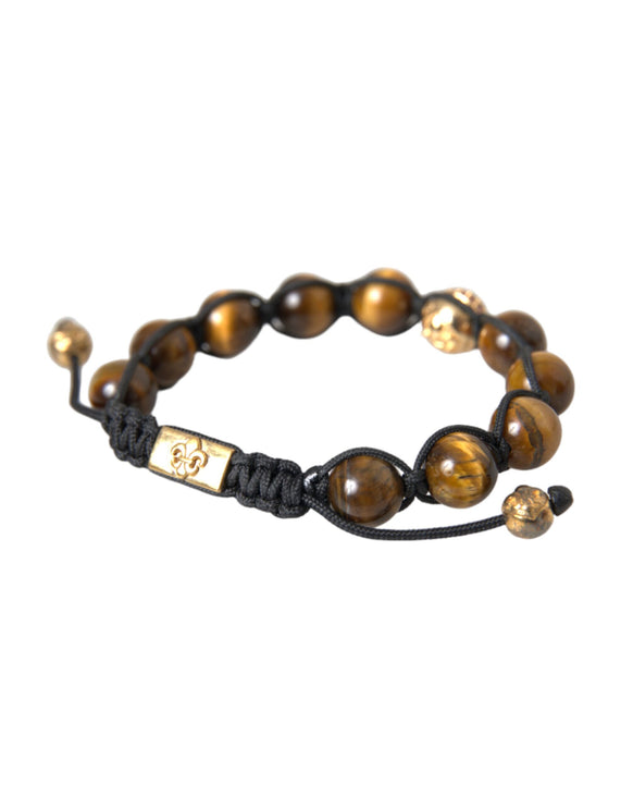 CZ Brown Tigers Eye 925 Bracelet en argent