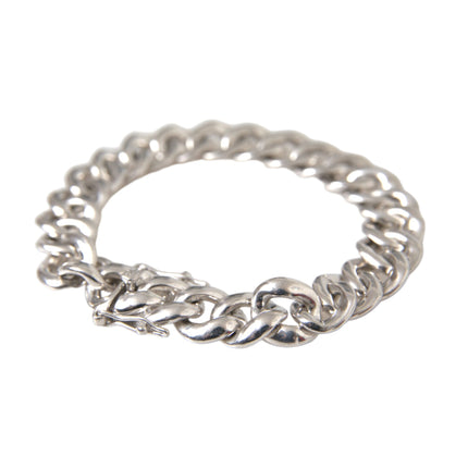 Solid Heavy Curb Link 925 Sterling Silver Bracelet Men