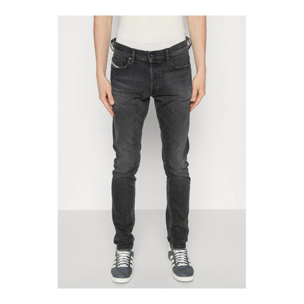 Jeans de algodón negro y pantalón