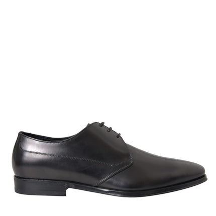 Black Leather Derby Formal Dress Men Shoes